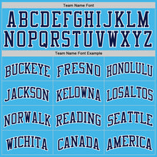 Загрузить изображение в средство просмотра галереи, Custom Sky Blue Navy-White Authentic Basketball Jersey