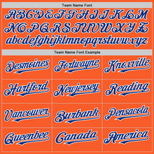 Charger l'image dans la galerie, Custom Orange Royal-White Authentic Sleeveless Baseball Jersey