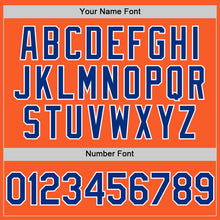 Charger l'image dans la galerie, Custom Orange Royal-White Authentic Sleeveless Baseball Jersey