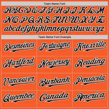 Laden Sie das Bild in den Galerie-Viewer, Custom Orange Black-White Authentic Sleeveless Baseball Jersey