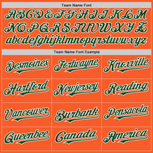 Charger l'image dans la galerie, Custom Orange Green-White Authentic Sleeveless Baseball Jersey