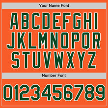 Charger l'image dans la galerie, Custom Orange Green-White Authentic Sleeveless Baseball Jersey