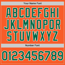 Charger l'image dans la galerie, Custom Orange Kelly Green-White Authentic Sleeveless Baseball Jersey