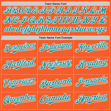 Charger l'image dans la galerie, Custom Orange Teal-White Authentic Sleeveless Baseball Jersey