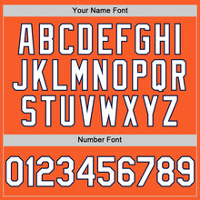 Laden Sie das Bild in den Galerie-Viewer, Custom Orange White-Navy Authentic Sleeveless Baseball Jersey