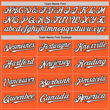 Charger l'image dans la galerie, Custom Orange White-Black Authentic Sleeveless Baseball Jersey