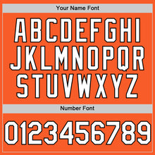 Charger l'image dans la galerie, Custom Orange White-Black Authentic Sleeveless Baseball Jersey