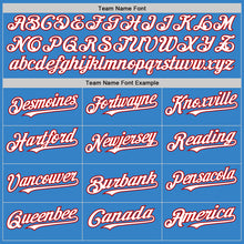 Load image into Gallery viewer, Custom Powder Blue White-Red Authentic Sleeveless Baseball Jersey