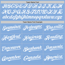 Charger l'image dans la galerie, Custom Light Blue White Authentic Sleeveless Baseball Jersey