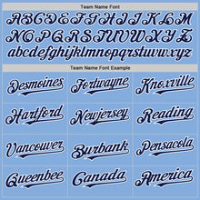 Charger l'image dans la galerie, Custom Light Blue Navy-White Authentic Sleeveless Baseball Jersey