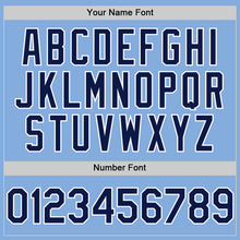 Charger l'image dans la galerie, Custom Light Blue Navy-White Authentic Sleeveless Baseball Jersey