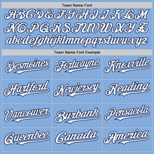 Charger l'image dans la galerie, Custom Light Blue White-Navy Authentic Sleeveless Baseball Jersey