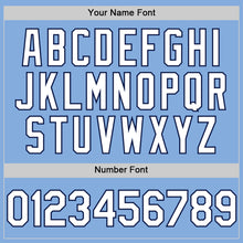 Charger l'image dans la galerie, Custom Light Blue White-Navy Authentic Sleeveless Baseball Jersey