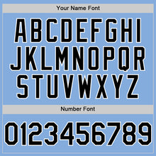 Charger l'image dans la galerie, Custom Light Blue Black-White Authentic Sleeveless Baseball Jersey