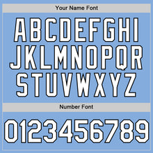 Laden Sie das Bild in den Galerie-Viewer, Custom Light Blue White-Black Authentic Sleeveless Baseball Jersey