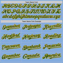 Charger l'image dans la galerie, Custom Light Blue Green-Gold Authentic Sleeveless Baseball Jersey