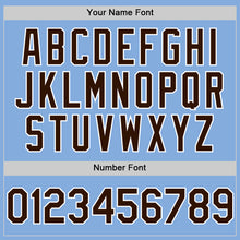 Charger l'image dans la galerie, Custom Light Blue Brown-White Authentic Sleeveless Baseball Jersey