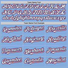 Laden Sie das Bild in den Galerie-Viewer, Custom Light Blue Royal-Red Authentic Sleeveless Baseball Jersey