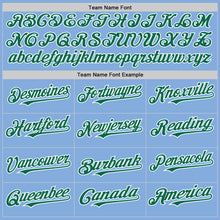 Charger l'image dans la galerie, Custom Light Blue Kelly Green-White Authentic Sleeveless Baseball Jersey