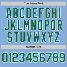 Charger l'image dans la galerie, Custom Light Blue Kelly Green-White Authentic Sleeveless Baseball Jersey