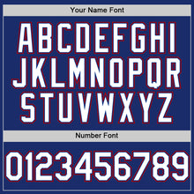 Charger l'image dans la galerie, Custom Royal White-Red Authentic Sleeveless Baseball Jersey