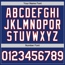 Charger l'image dans la galerie, Custom Royal White-Red Authentic Sleeveless Baseball Jersey