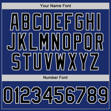 Laden Sie das Bild in den Galerie-Viewer, Custom Royal Black-White Authentic Sleeveless Baseball Jersey