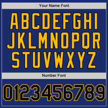 Charger l'image dans la galerie, Custom Royal Black-Gold Authentic Sleeveless Baseball Jersey