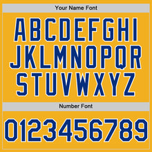 Charger l'image dans la galerie, Custom Gold Royal-White Authentic Sleeveless Baseball Jersey