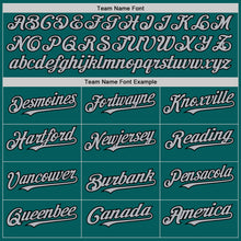 Charger l'image dans la galerie, Custom Teal Gray-Black Authentic Sleeveless Baseball Jersey