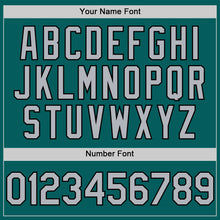 Charger l'image dans la galerie, Custom Teal Gray-Black Authentic Sleeveless Baseball Jersey