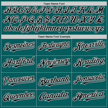 Charger l'image dans la galerie, Custom Teal Black-White Authentic Sleeveless Baseball Jersey