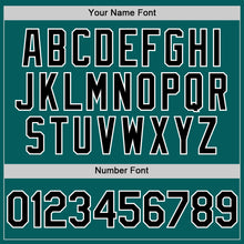 Charger l'image dans la galerie, Custom Teal Black-White Authentic Sleeveless Baseball Jersey