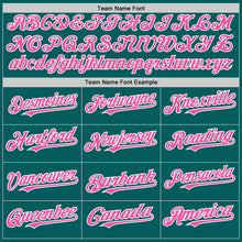 Charger l'image dans la galerie, Custom Teal Pink-White Authentic Sleeveless Baseball Jersey