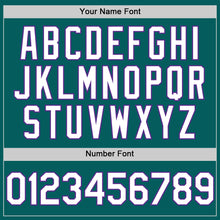 Charger l'image dans la galerie, Custom Teal White-Purple Authentic Sleeveless Baseball Jersey