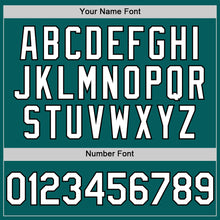 Charger l'image dans la galerie, Custom Teal White-Black Authentic Sleeveless Baseball Jersey