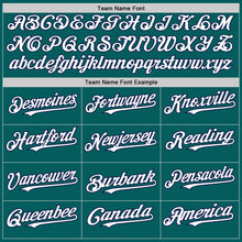 Charger l'image dans la galerie, Custom Teal White-Navy Authentic Sleeveless Baseball Jersey