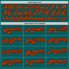 Charger l'image dans la galerie, Custom Teal Orange-Black Authentic Sleeveless Baseball Jersey