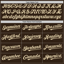 Charger l'image dans la galerie, Custom Brown Cream Authentic Sleeveless Baseball Jersey