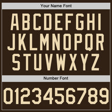 Charger l'image dans la galerie, Custom Brown Cream Authentic Sleeveless Baseball Jersey