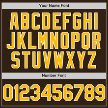 Charger l'image dans la galerie, Custom Brown Gold-White Authentic Sleeveless Baseball Jersey