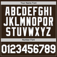 Charger l'image dans la galerie, Custom Brown White-Gray Authentic Sleeveless Baseball Jersey