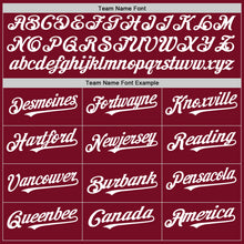 Laden Sie das Bild in den Galerie-Viewer, Custom Crimson White Authentic Sleeveless Baseball Jersey