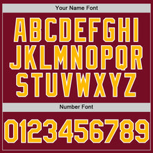 Charger l'image dans la galerie, Custom Crimson Gold-White Authentic Sleeveless Baseball Jersey