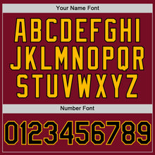 Charger l'image dans la galerie, Custom Crimson Black-Gold Authentic Sleeveless Baseball Jersey