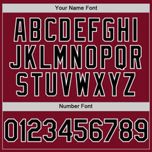 Charger l'image dans la galerie, Custom Crimson Black-White Authentic Sleeveless Baseball Jersey