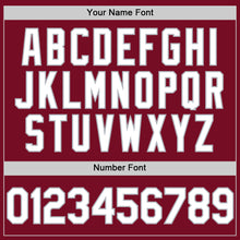 Charger l'image dans la galerie, Custom Crimson White-Gray Authentic Sleeveless Baseball Jersey