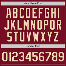 Charger l'image dans la galerie, Custom Crimson Cream Authentic Sleeveless Baseball Jersey