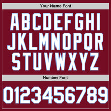 Charger l'image dans la galerie, Custom Crimson White-Light Blue Authentic Sleeveless Baseball Jersey