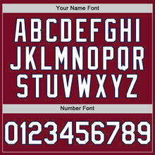 Laden Sie das Bild in den Galerie-Viewer, Custom Crimson White-Navy Authentic Sleeveless Baseball Jersey